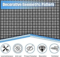 Vista 38 de Domi - Pantalla de privacidad de metal, paneles de pantalla de patio al aire libre, vallas decorativas, soporte divisor de espacio para habitación