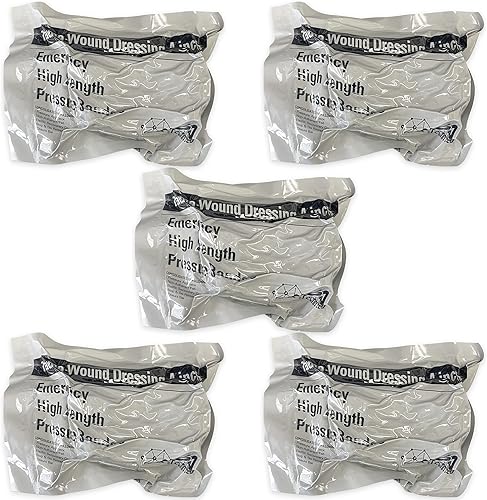 Miniatura 9 de ASA TECHMED Vendaje de compresión israelí de 4 pulgadas, vendaje de batalla estéril para lesiones de heridas de primeros auxilios, vendaje de