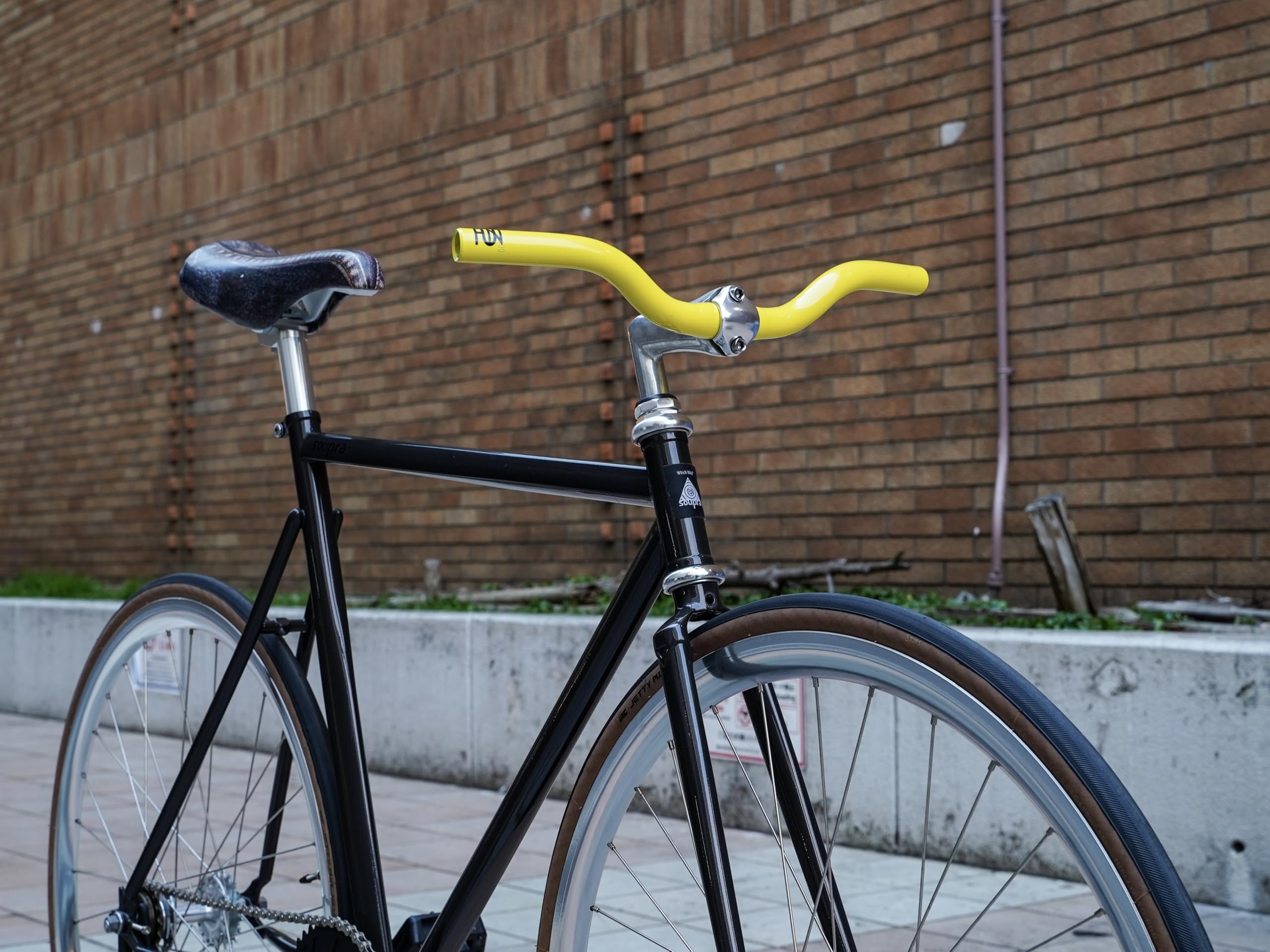 Amazon.co.jp: FUN(ファン) ライザーバー ハンドル 自転車用 ピスト