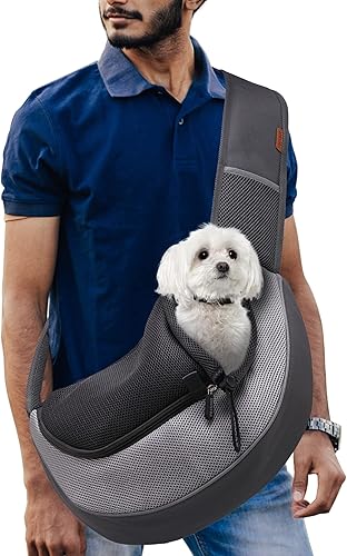 Miniatura 1 de FDJASGY Mochila transportadora para mascotas para perros pequeños, gatos, malla transpirable, mochila para cachorros de viaje manos libres con bolsa