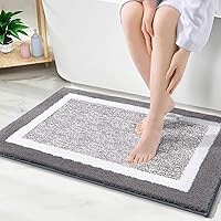 Vista 98 de OLANLY Alfombras de baño 30x20, tapete de baño de microfibra extra suave y absorbente, antideslizante, lavable a máquina, secado rápido, alfombra