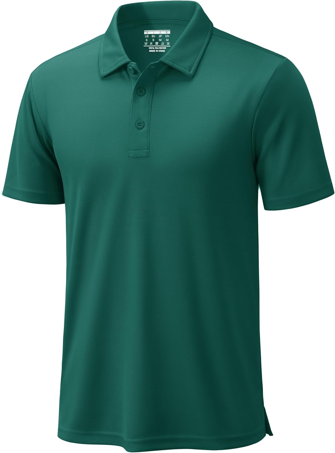 TACVASEN Mens Polo Shirts Short Sleeve Dry Fit Performance Breathable Golf Shirt with Collar Tennis Casual Business Work