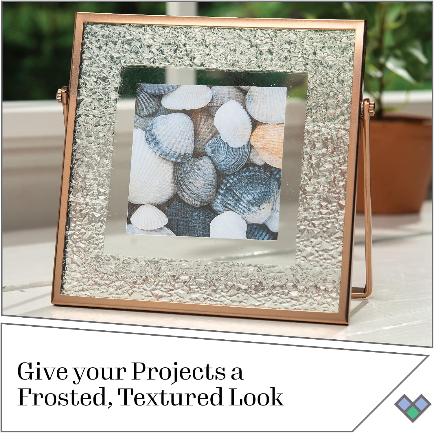 Gallery Glass Stained Glass Mold, Diamond 8x8 Inch Texture Plate Mold Perfect for Stained Glass DIY Arts and Crafts, 19725
