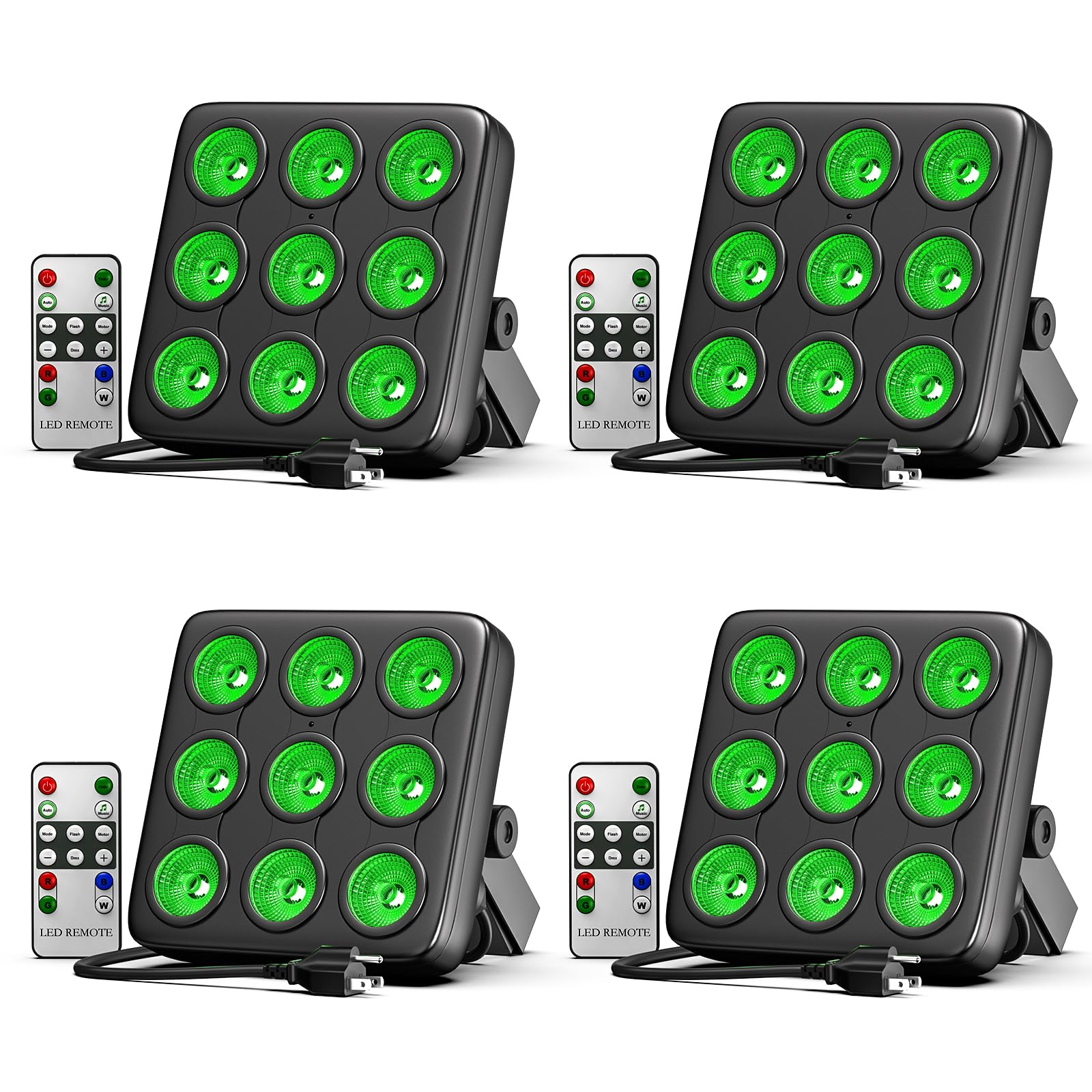 Amazon.com: DazzlingStage 9 * 10W Square LED Stage Lights, Corded