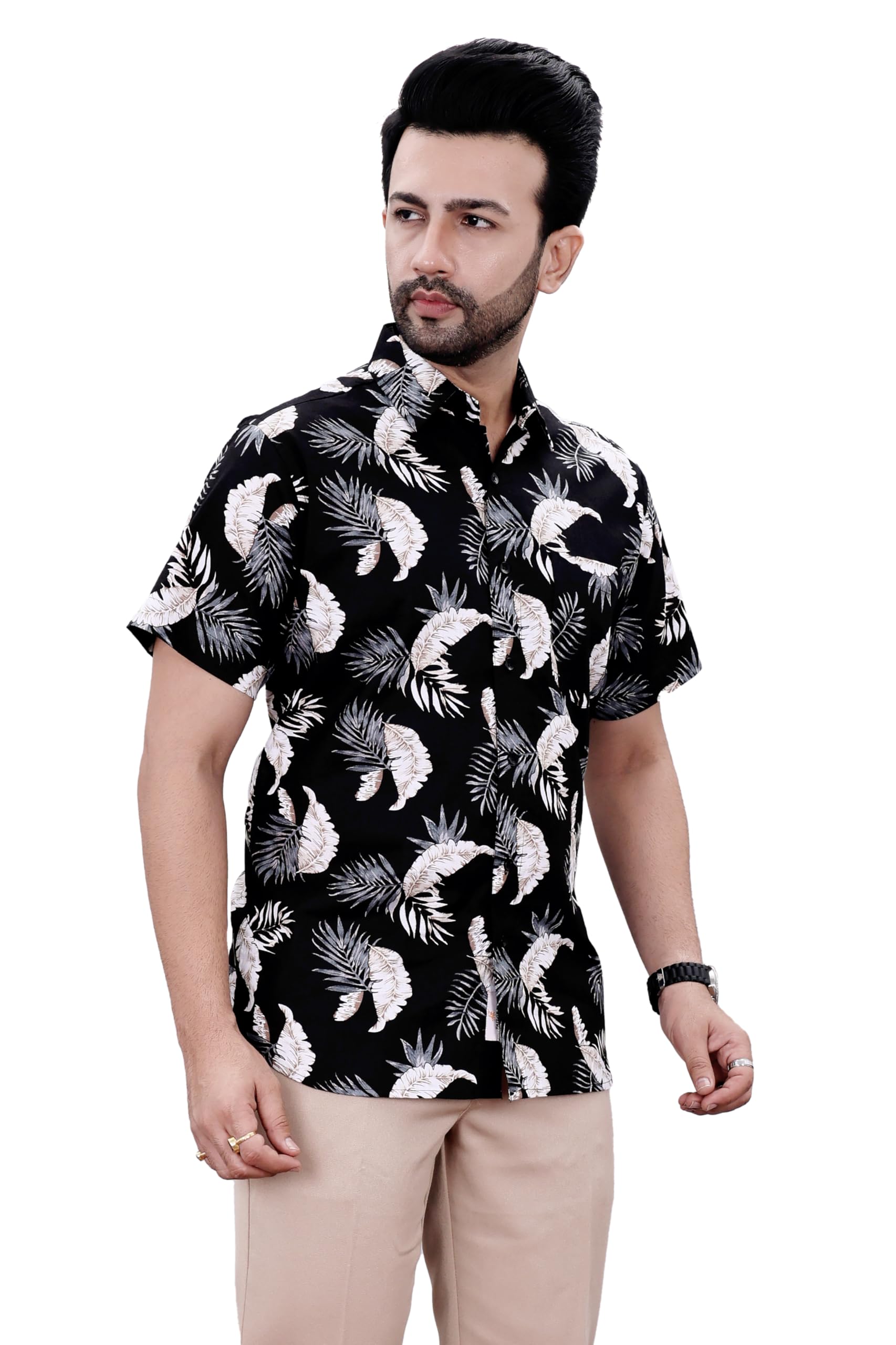Blue Ride Stylish Goa Print Shirts for Men 100% Cotton Slub Fabric Suitable for Travelling Holiday Sunday Casual & Beach Wear-image-39