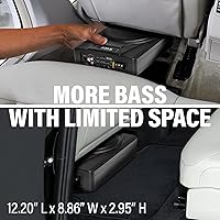 Vista 2 de BOSS Audio Systems BASS8K 8 Inch Powered Car Subwoofer and Amplifier Wiring Kit Package - 800 Watts Max Power, Under Seat, Low Profile, 8 Gauge Con