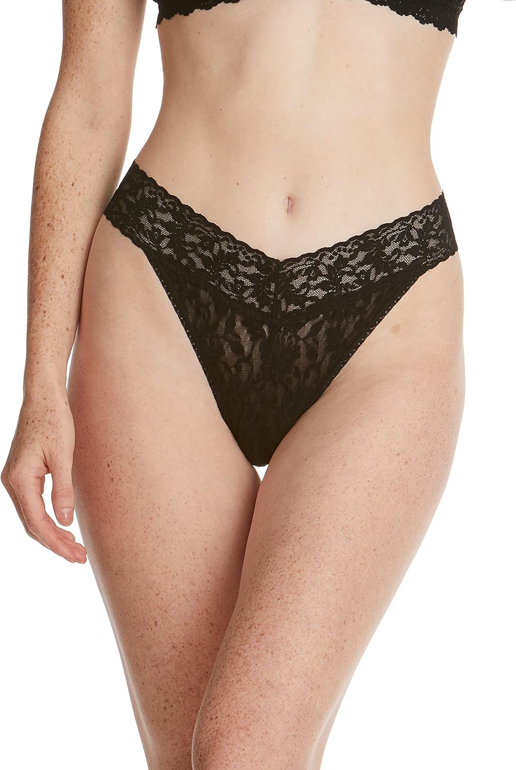 hanky panky - Signature Lace Original Rise Thongs | One Size 4-14 | Womens Underwear, Lacy Lingerie | 3 or 5 pack - Image 4