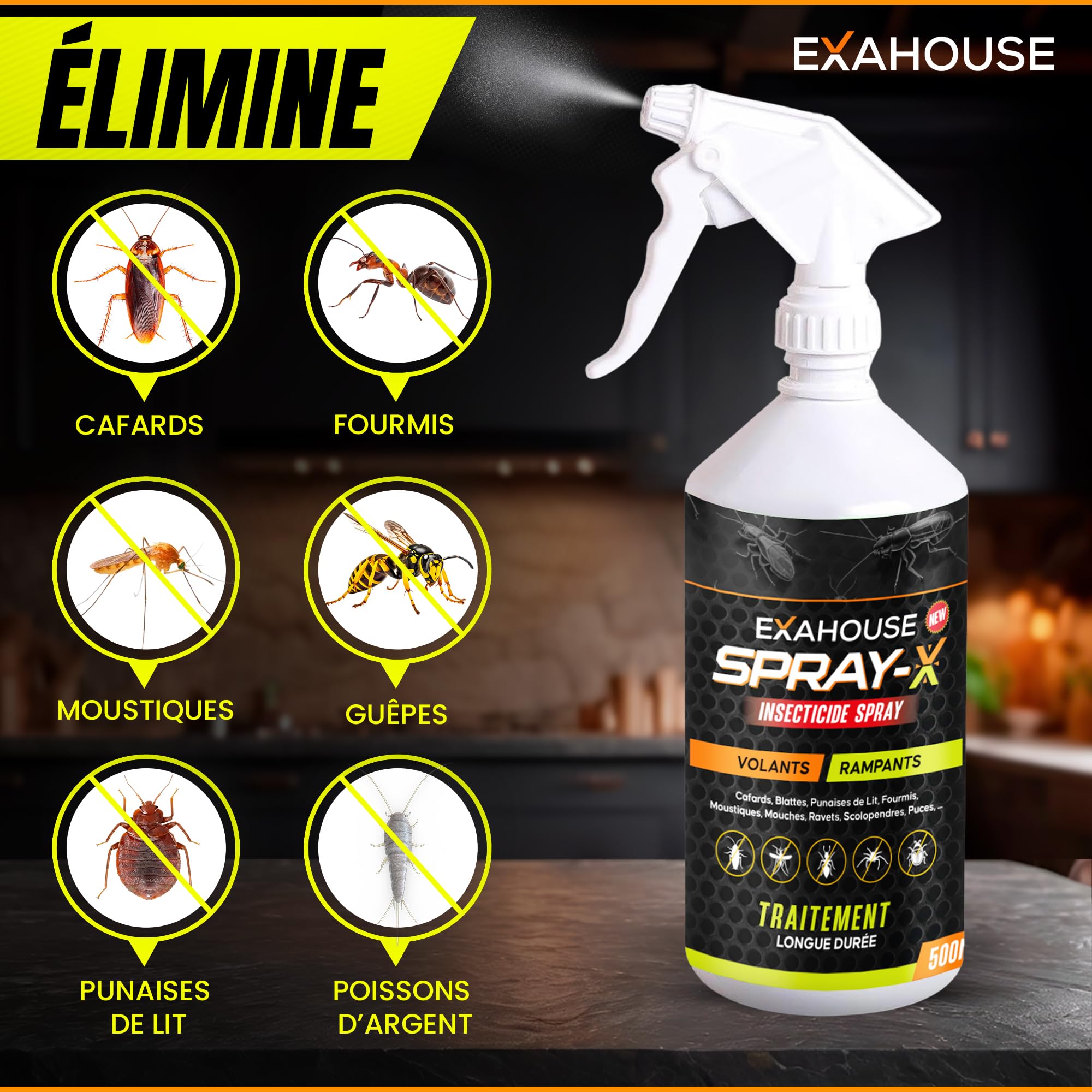 Professionnel Anti-insectes Insecticide Professionnel Anti-Cafards Et Punaises De Lit - Action Immédiate Et Durable (Fourmis, Poissons D'Argent) Anti Cafard Efficace Professionnel Anti-insectes Insecticide Professionnel Anti-Cafards Et Punaises De Lit - Action Immédiate Et Durable (Fourmis, Poissons D'Argent) Anti Cafard Efficace