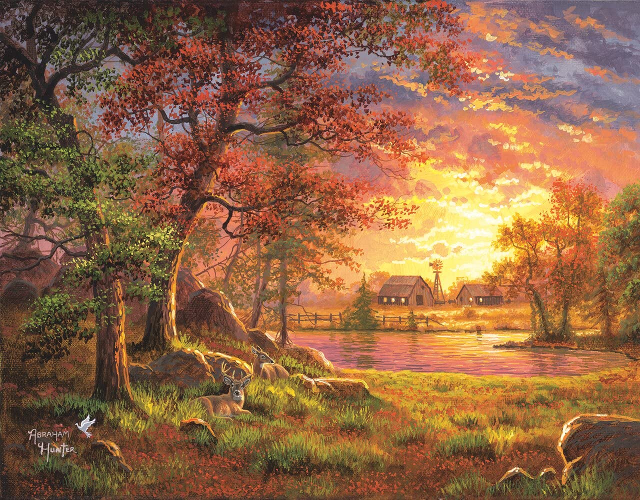 Abraham Hunter 1000 Piece Puzzles Sunsout Incbait Shop 500 Pc Jigsaw Puzzle By Artist Abraham Hunting Puzzles-635059