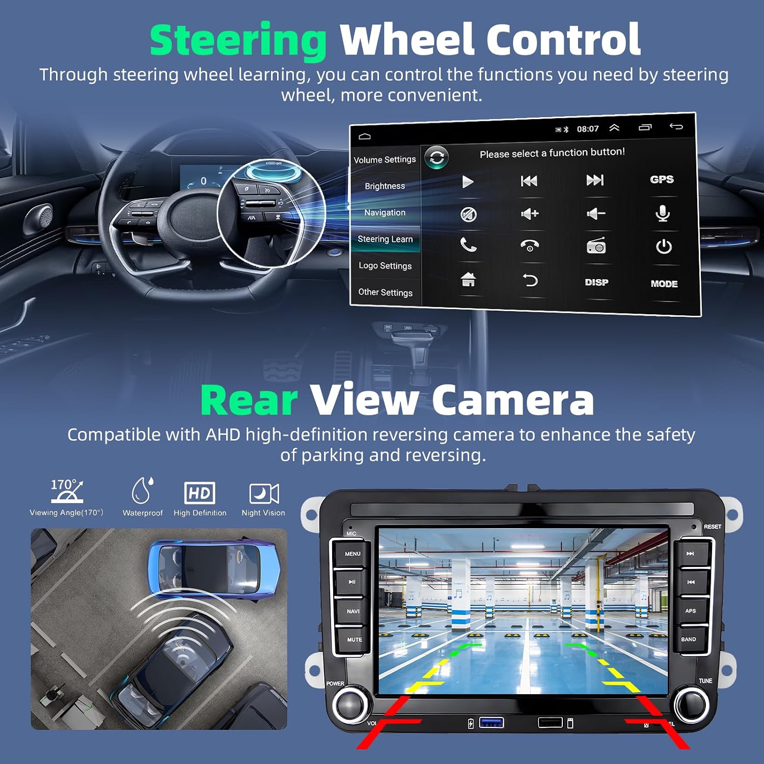 GPS Navigation and WiFi Connection Interface
