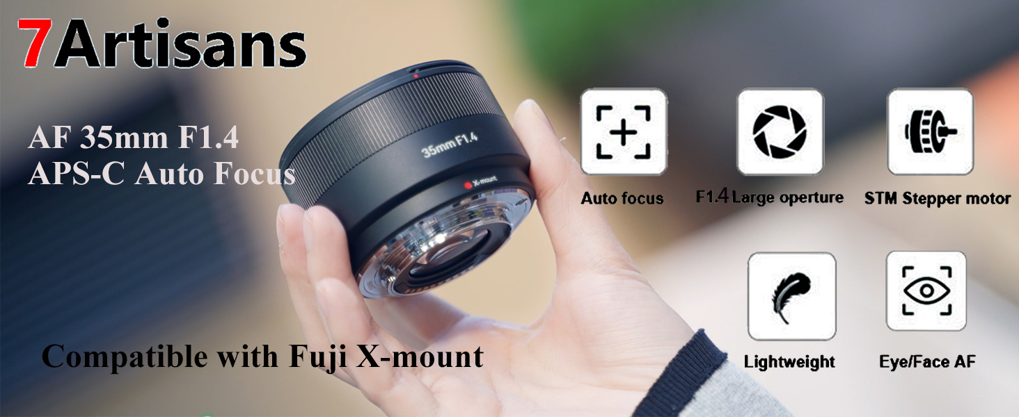 Amazon.com : 7artisans 35mm F1.4 Auto Focus APS-C X Mount Camera