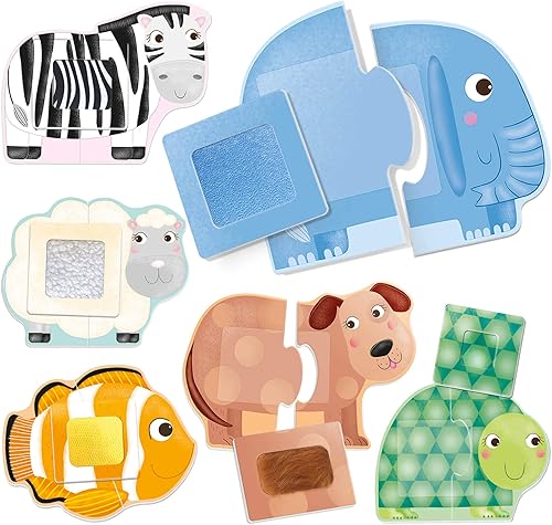 Miniatura 2 de Headu Animales táctiles Montessori - Actividades de aprendizaje para niños de 1 a 4 años, juguetes sensoriales educativos para niños y niñas de 1,