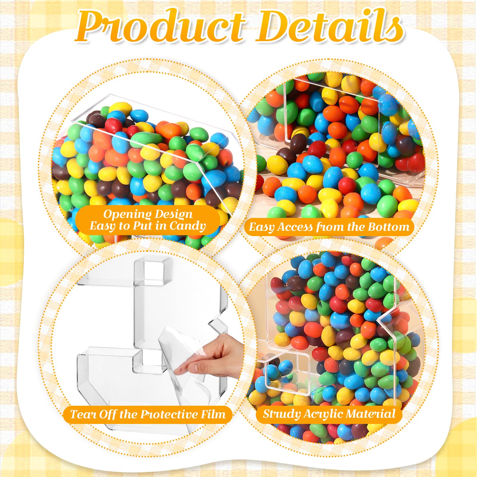 Numbera Containers Snapklik.com : Mifoci 14 Christmas Acrylic Fillable Number Candy Box ...