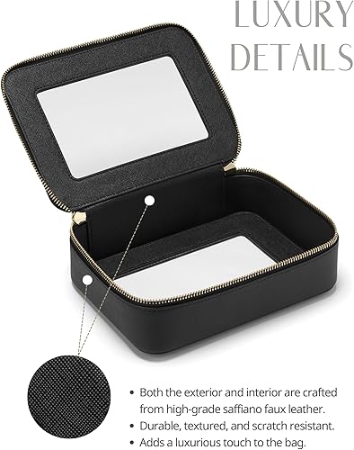 Miniatura 4 de Bolsa de maquillaje transparente, neceser de viaje, bolsa de cosméticos transparente con cremallera, organizador de maquillaje portátil, bolsa