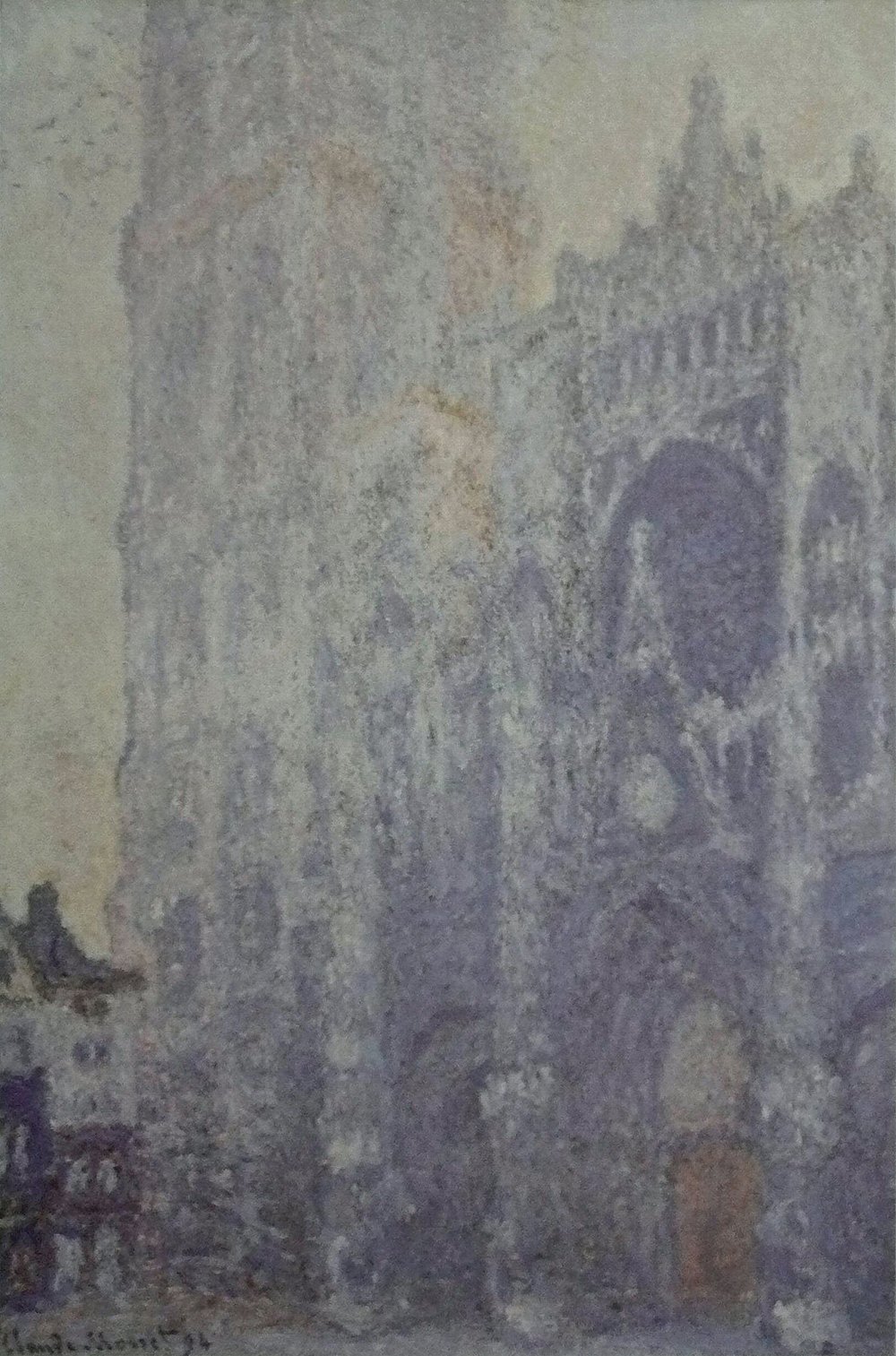 Claude Monet Harmonie Blanche grand tableau mat pour salon moderne