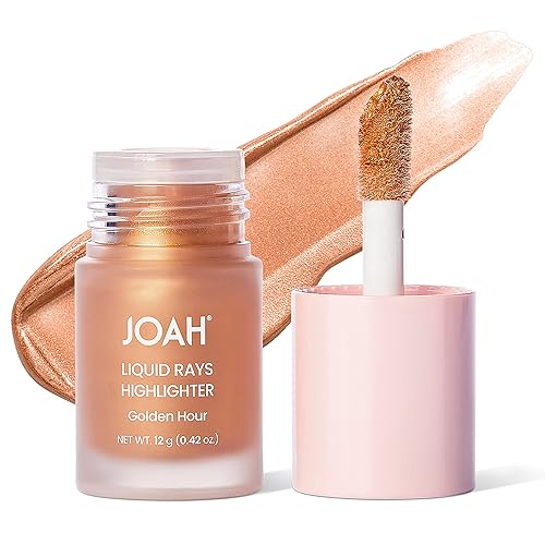 JOAH Resaltador de rayos líquidos, barra de resaltado para contorno de cara y brillo, iluminador brillante, maquillaje coreano, construible, de