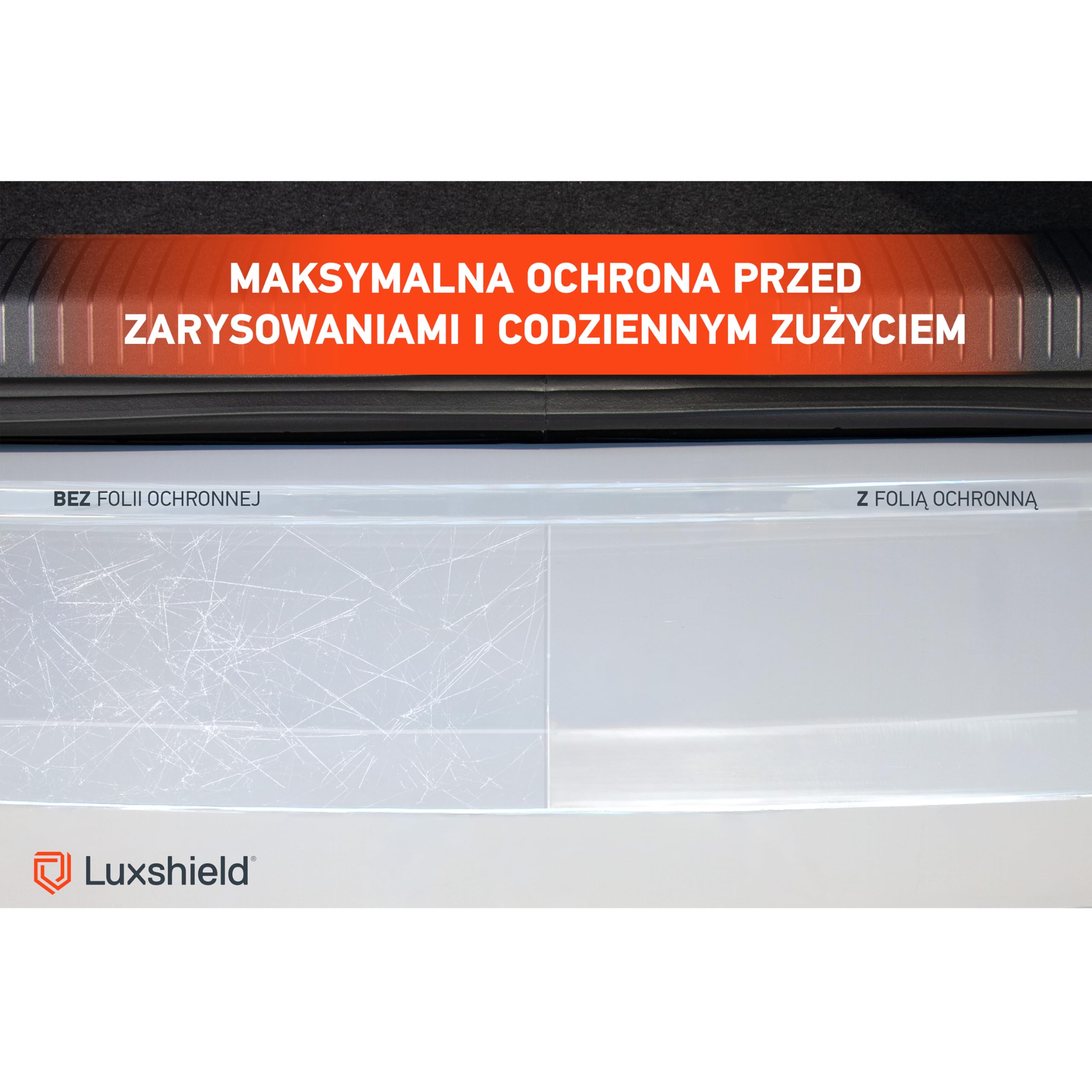 Luxshield folia ochronna na krawędź załadunkową Mercedes Benz GLC 2 X254 2022-2026 przezroczysty błyszczący