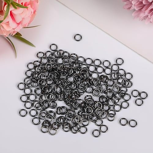 Miniatura 8 de Anillos de salto cerrados de calibre de color plateado para la fabricación de joyas de collares, pulseras