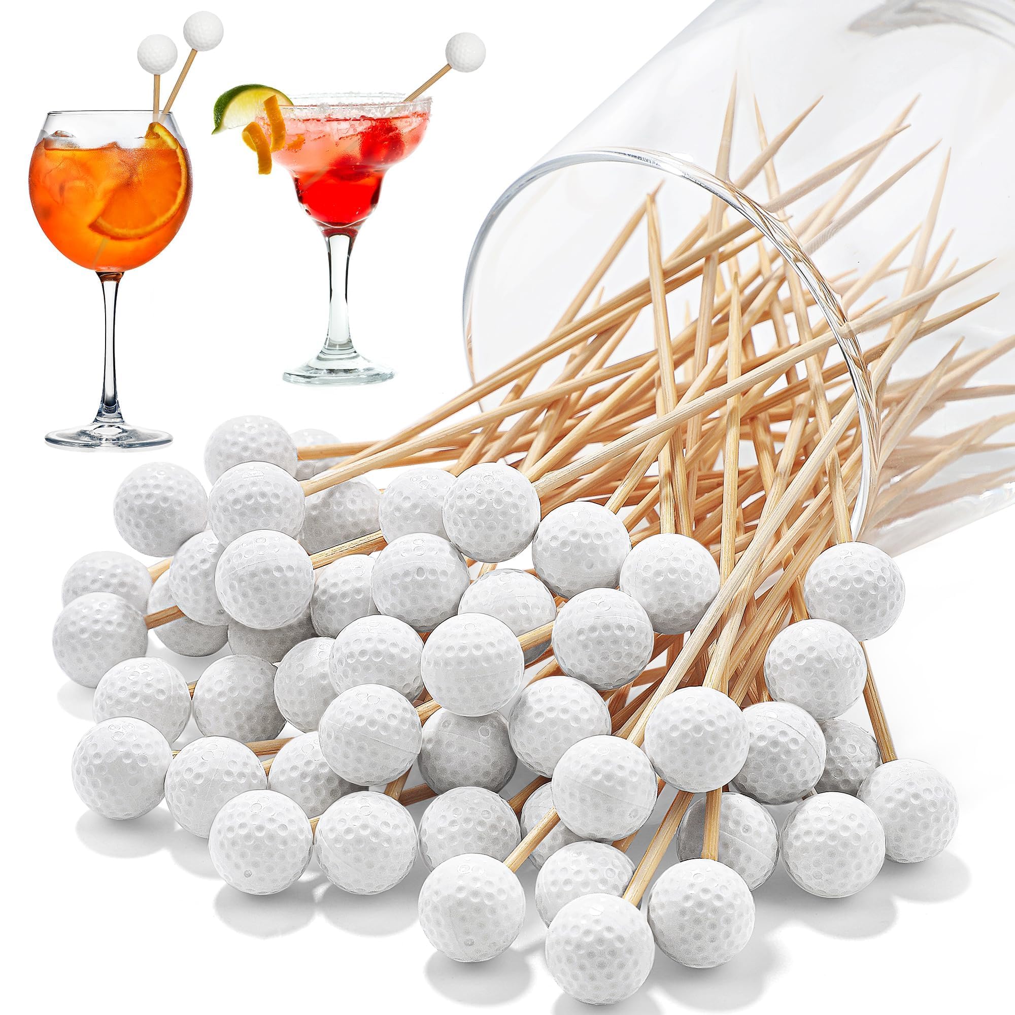 Cure-dents décoratifs pour apéritifs et amuse-bouches, piques de golf pour fête