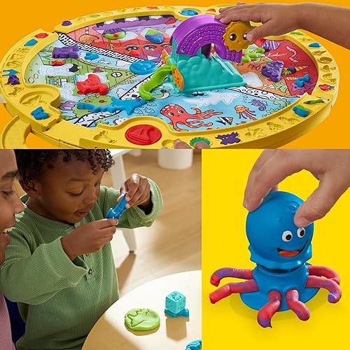Miniatura 4 de Play-Doh Juego de iniciación Fold & Go Playmat con 19 accesorios, juguetes preescolares para niñas y niños de 3 años en adelante, artes y