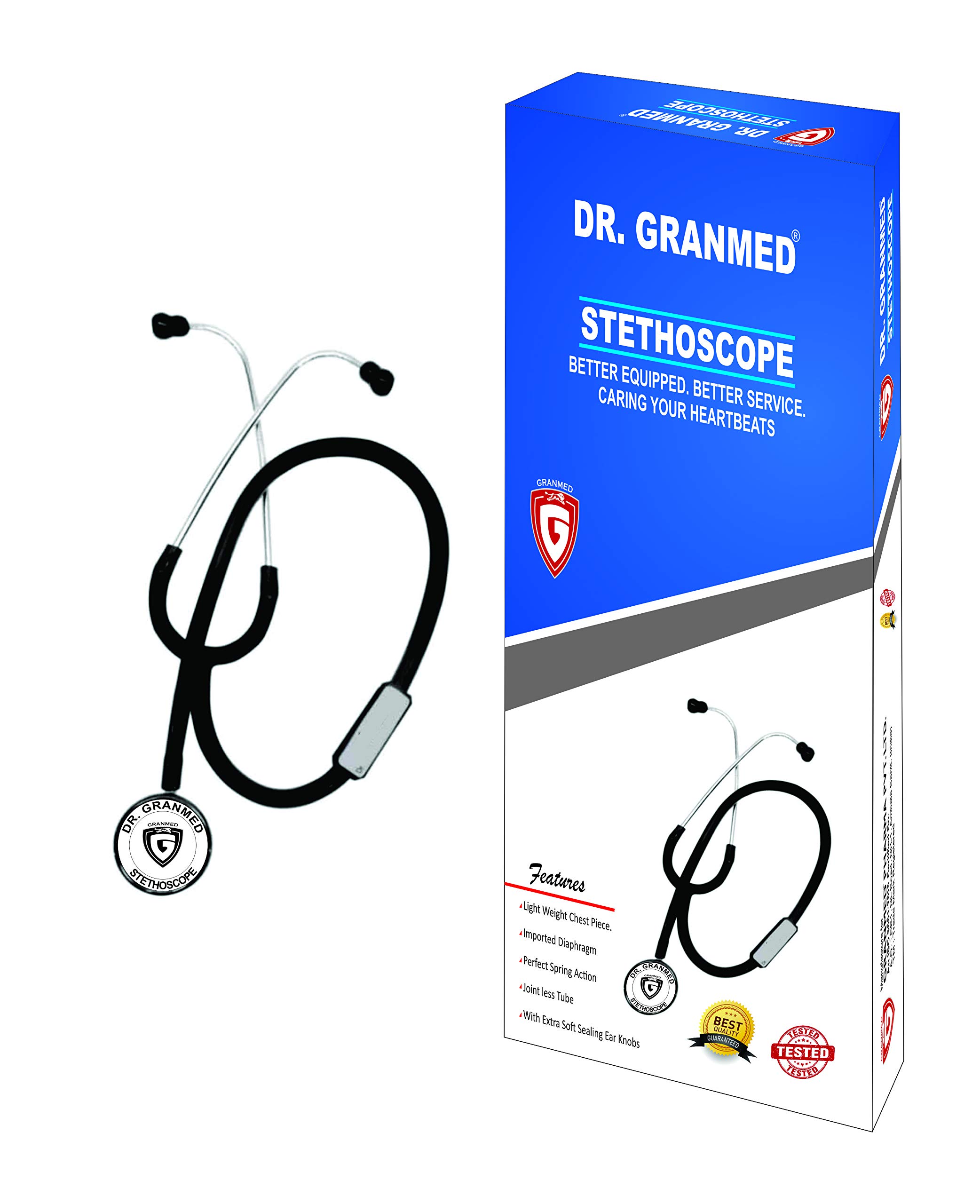 DR GRANMED - Deluxe Stethoscope better equipped, better prepared, caring your heartbeats