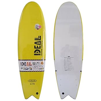 7'2\" IDEALファンボード・ソフトボード黄色【手渡しのみ】 7'2