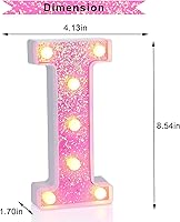 Vista 149 de Foaky LED Letter Lights Sign Marquee Light Up Letters Sign for Night Light Wedding/Birthday Party Battery Powered Christmas Lamp Home Bar