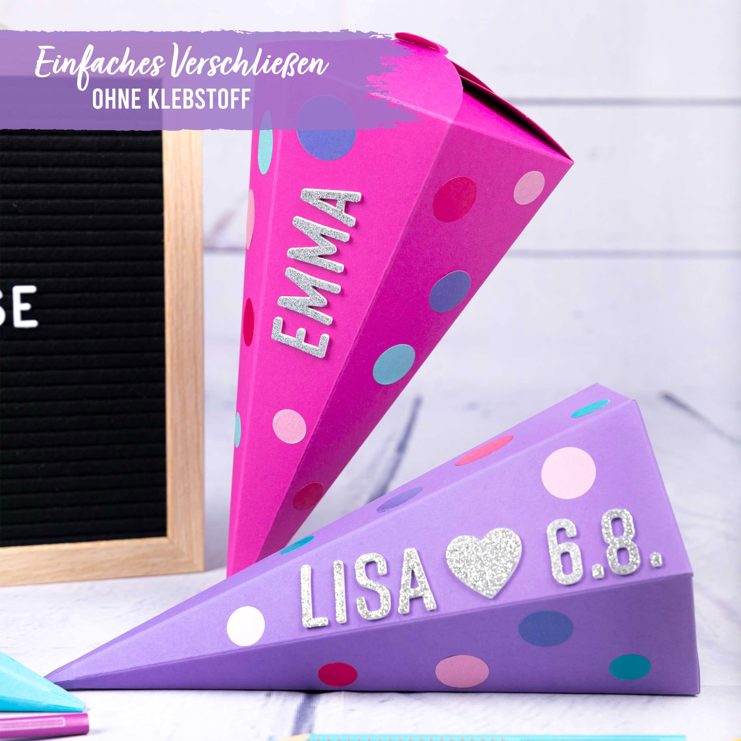 Papierdrachen Lot De 3 Sachets Pour Frères Et Sœurs - Cornet