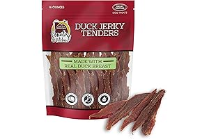 Solimo Duck Jerky Dog Treats Offer a Protein-Rich Delight for Your Canine Friend