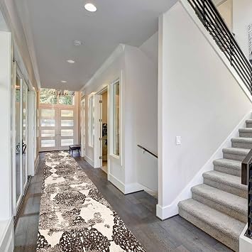 Washable Hallway Runners, Traditional Runner Rug for Kitchen, Bedroom, Living Room, 100cm 200cm 300cm 400cm Carpet Runner Mat and Rug, Floor Area Rugs80x500cm