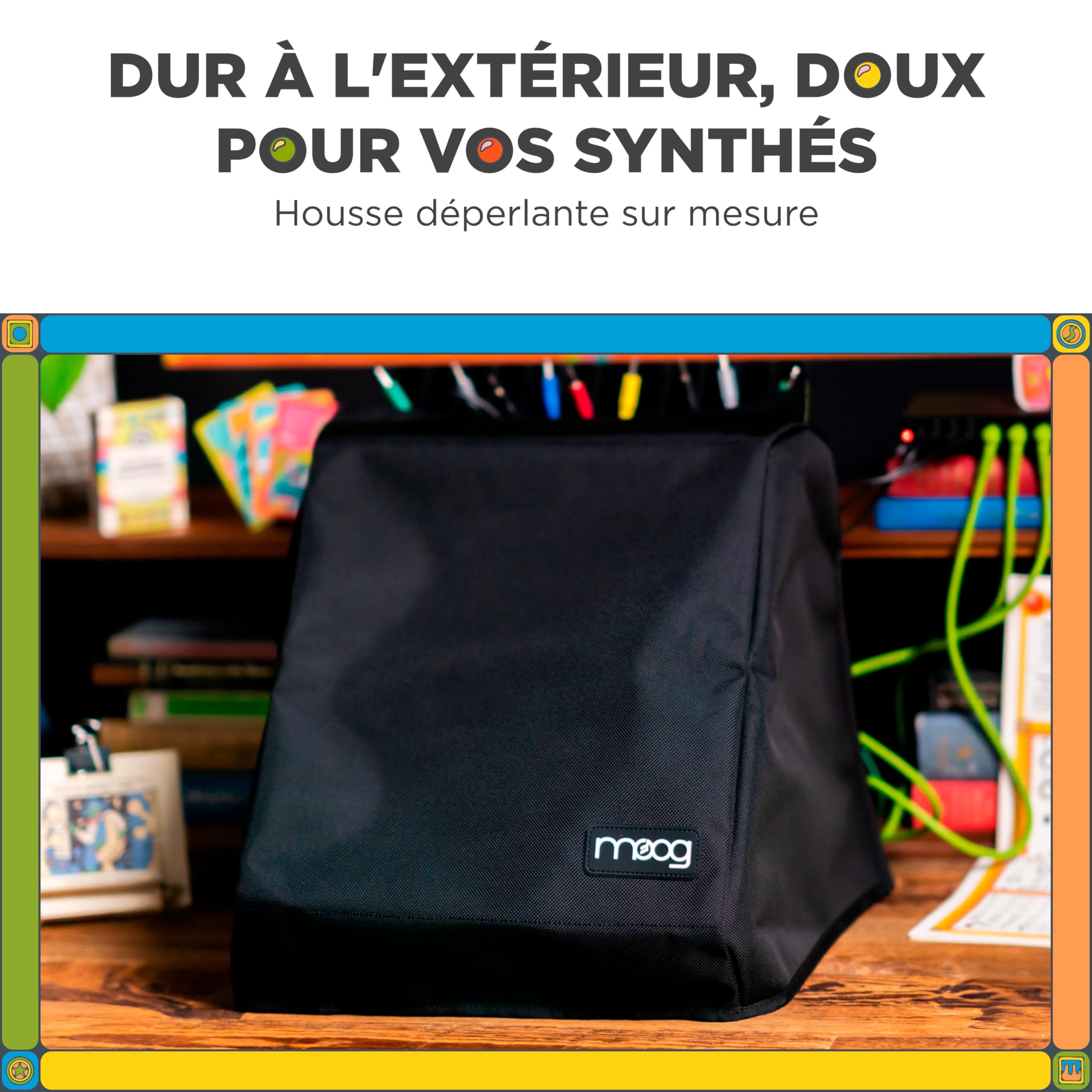 MOOG Sound Studio Kit d'Accessoires avec Rack Trois Étages, Sommateur Analogique, Housse, Câbles Patch et Audio, Organisateur de Câbles, Alimentation