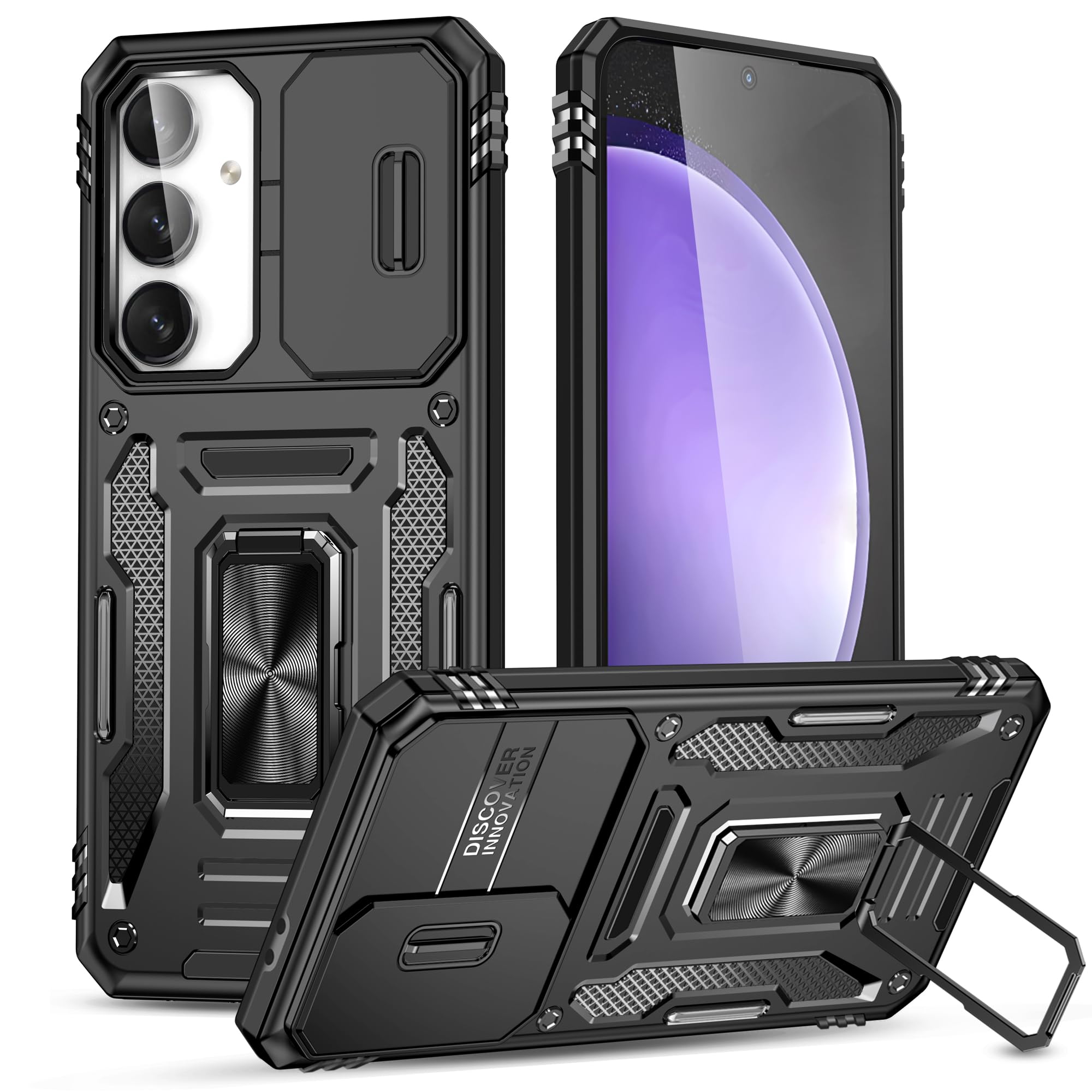 Samsung Galaxy S21 Camera Case - Slide Cover & Ring Holder -17