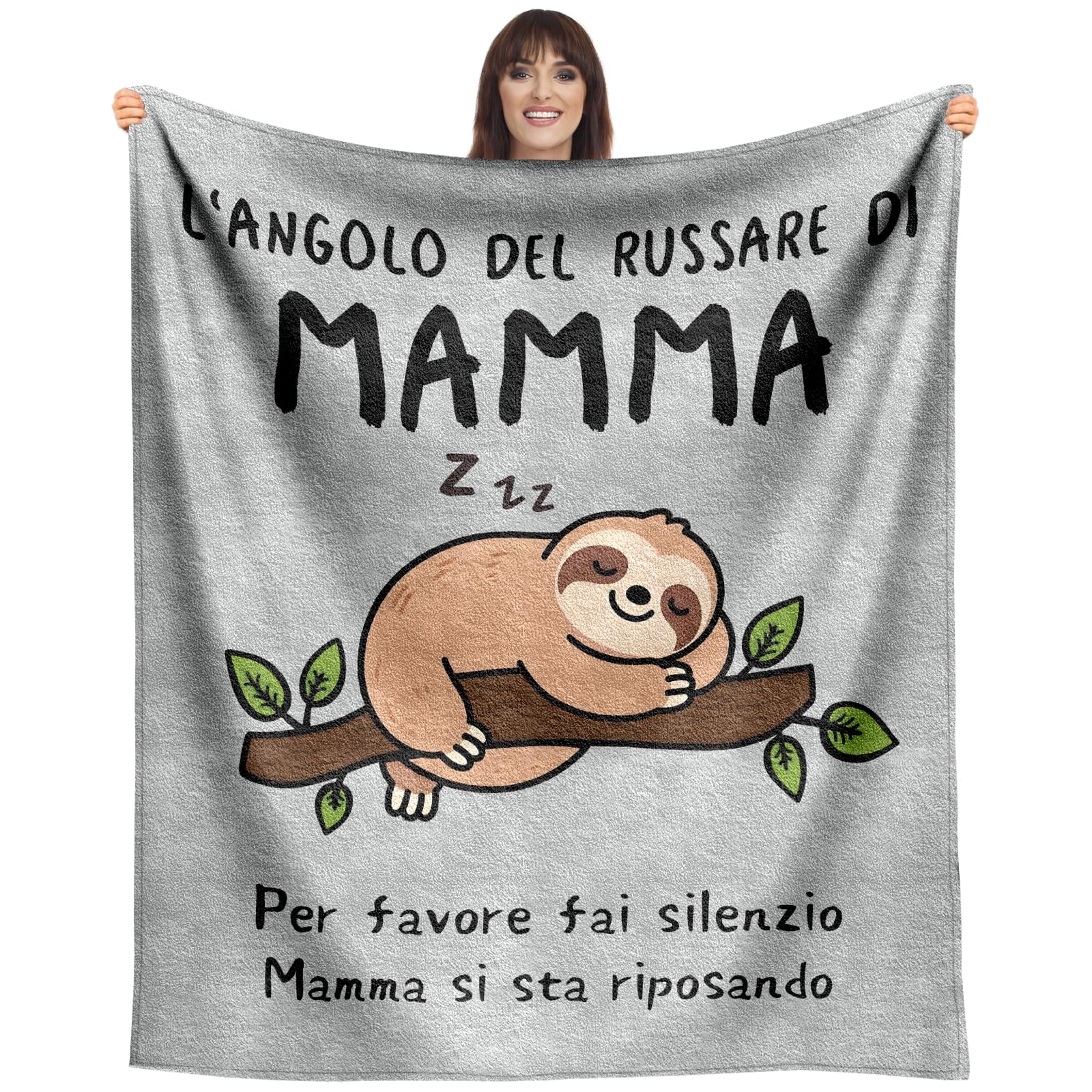 SDOES Regalo Festa della Mamma: Coperte per Natale e Compleanno, Regali Figlia/Figlio, 130 x 150 cm