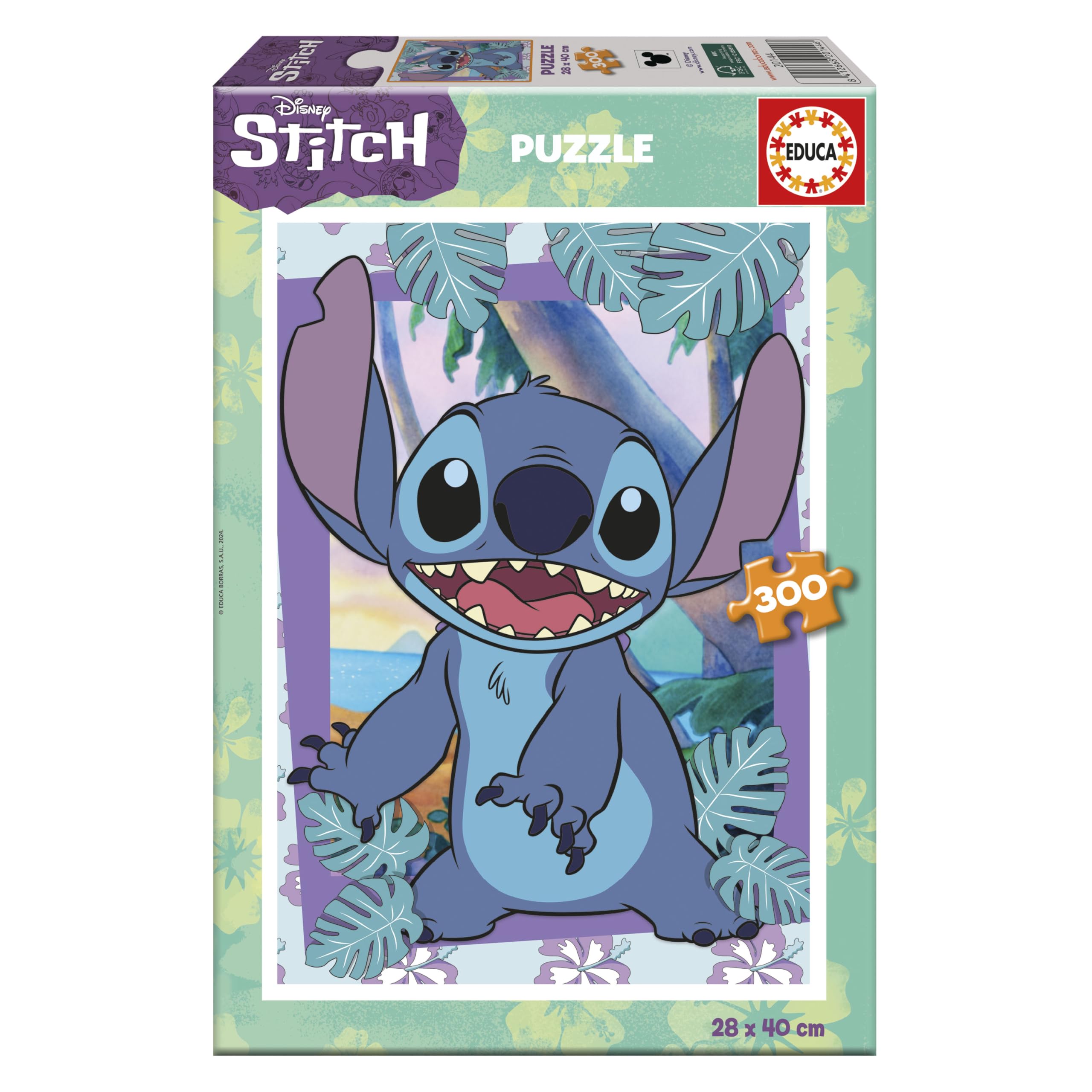 Educa - Kinderpuzzle Disney Stitch | 300 Teile Puzzle | Stitch Kinderpuzzle, Lilo Disney Kinder | ab 6 Jahren (20144)