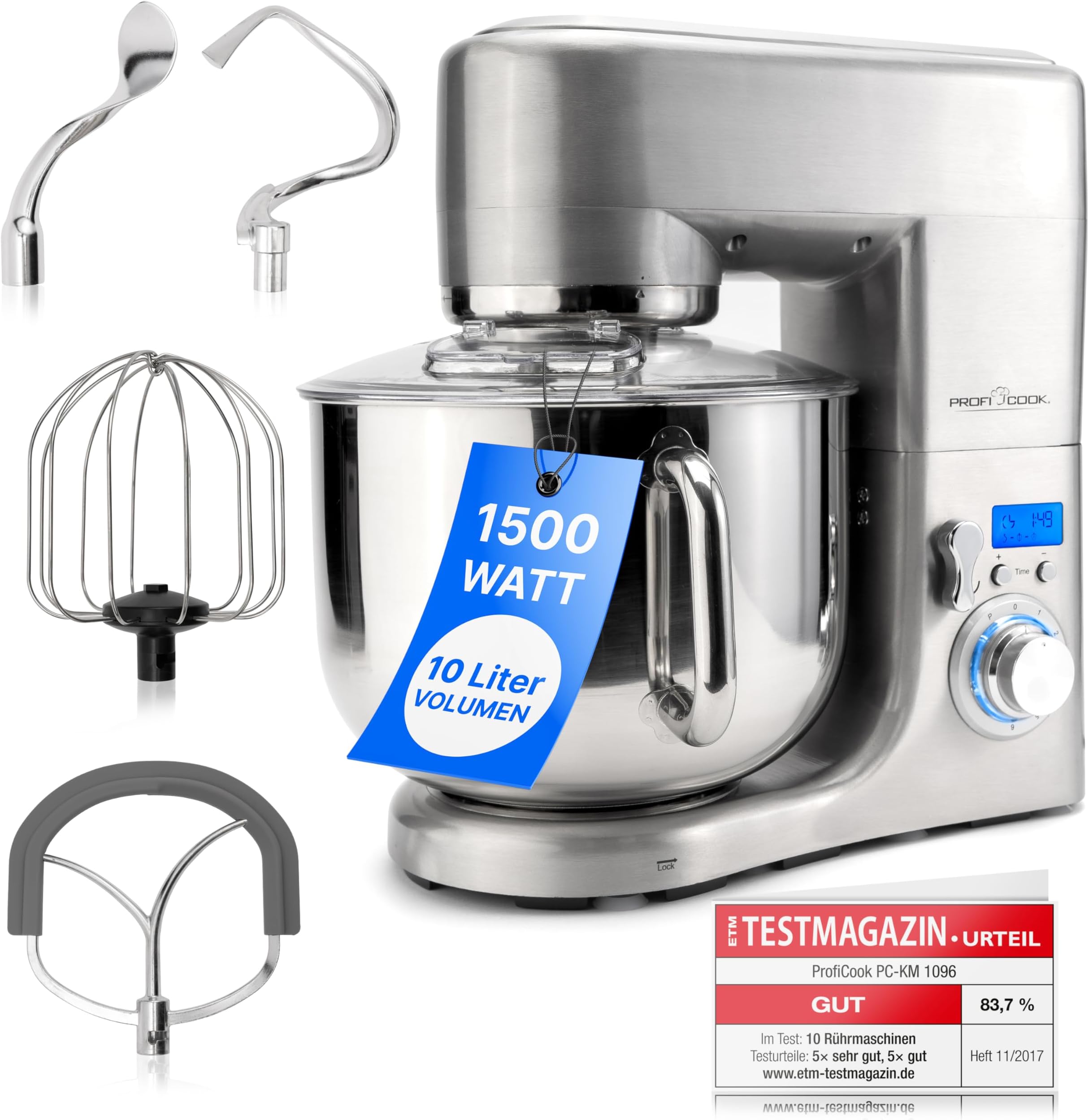 Scheffler 2000W Küchenmaschine Mit 5L Edelstahlschüssel - Profi-Helfer Für Deine Küche