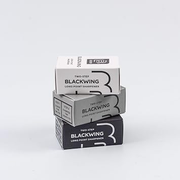Blackwing Pencil Sharpener, Two-Step Sharpener, Black 104285