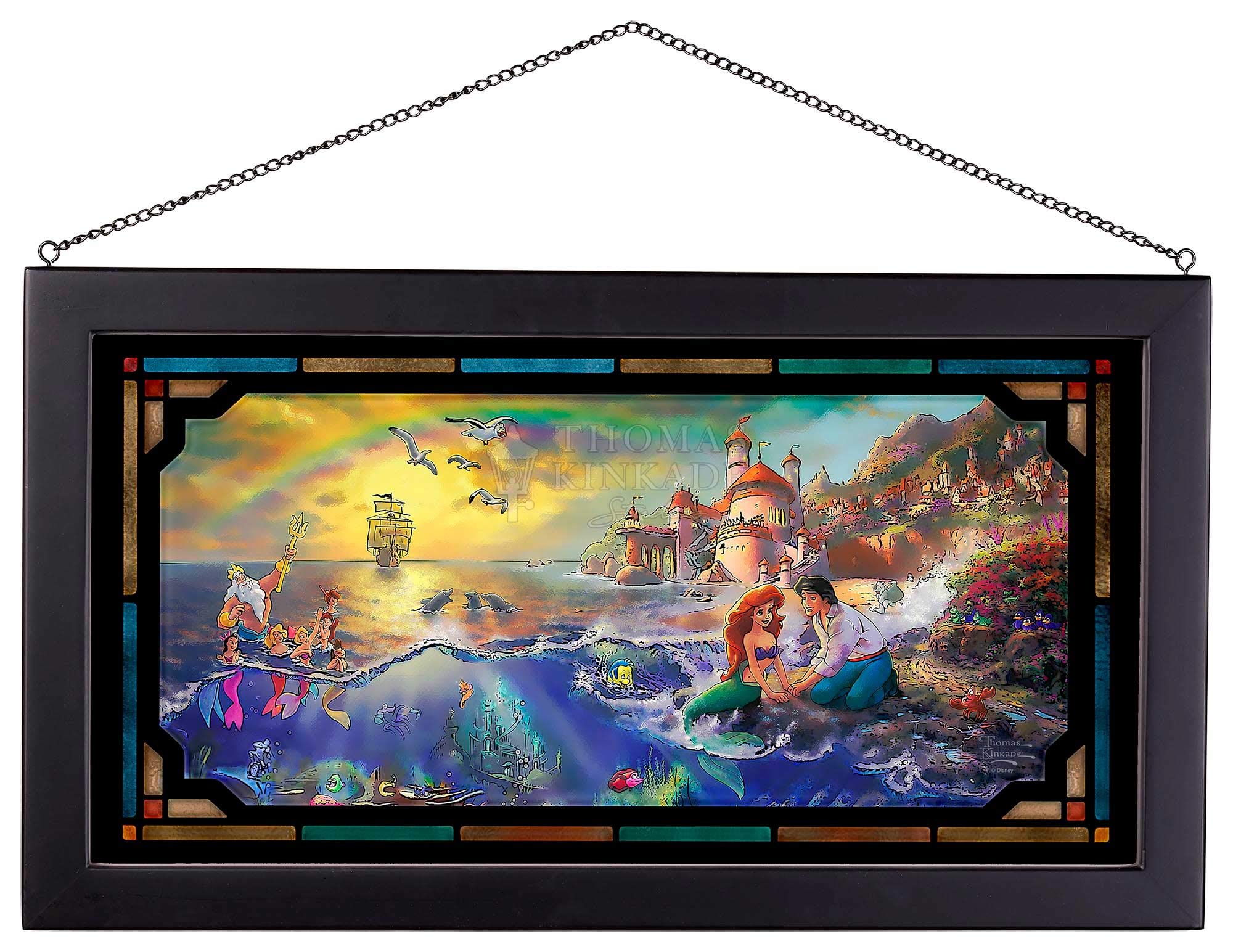 Amazon.co.jp: Thomas Kinkade リトルマーメイド 13インチ x 23インチ