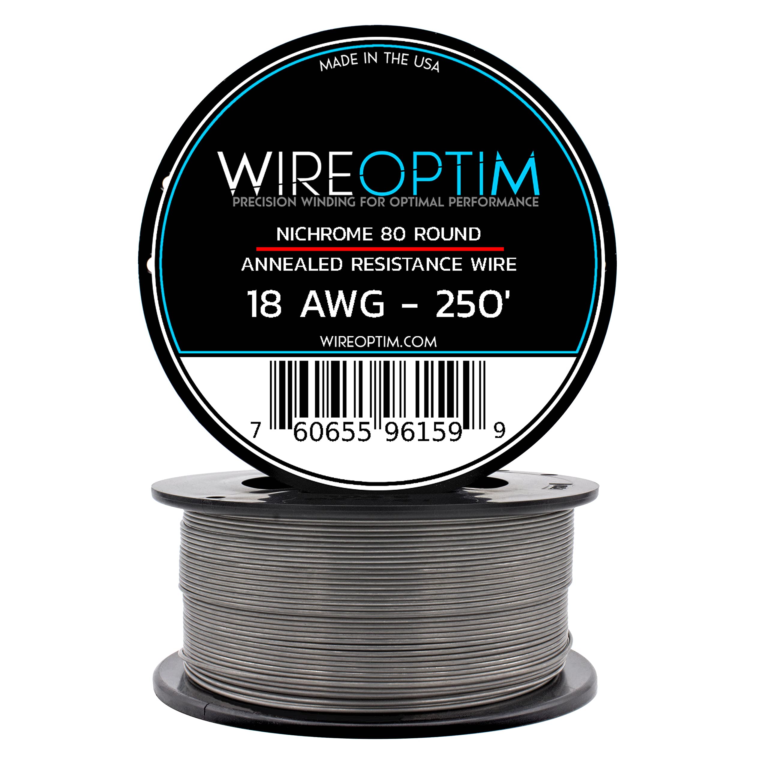 18 AWG - Nichrome 80 Resistance Wire - 250 Feet
