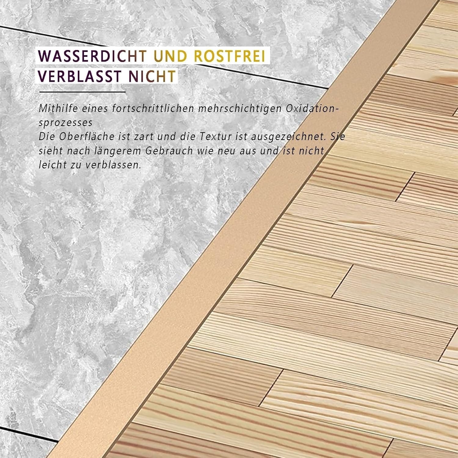 Profil aluminiowy TTransition 2 x 135 cm do laminatu winylu i płytek Trwała odporna na zarysowania osłona progowa i wykończenie krawędzi do użytku wewnątrz (czarna szerokość: 3 m)