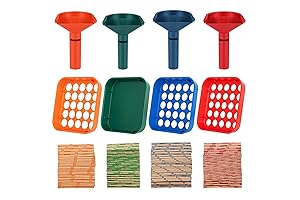 4 Color Coded Coin Sorter & Wrapper Counter Tubes Bundle