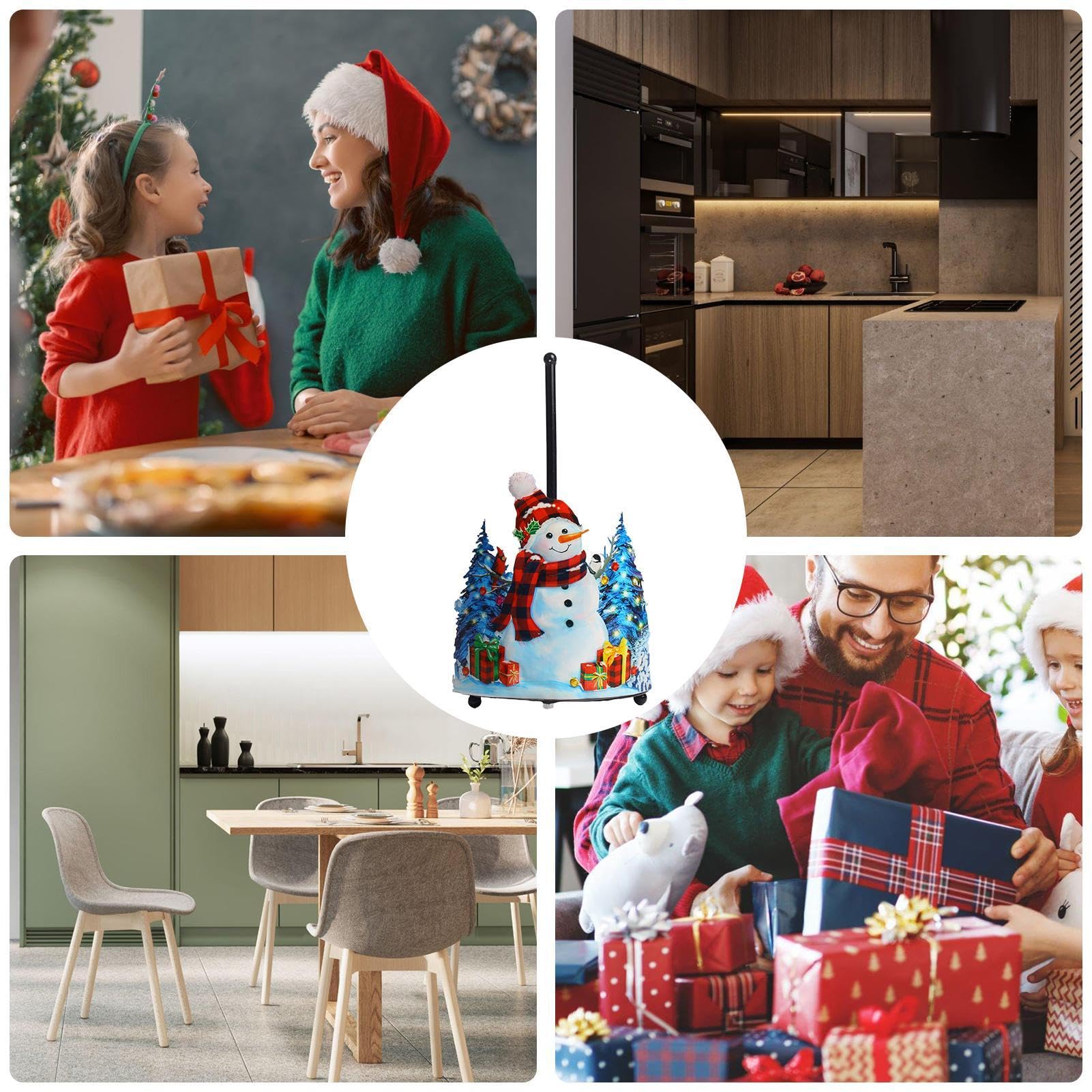 Porta Carta Igienica Natalizio Con Pupazzo Di Neve - Decorazione Festiva - Foto 11