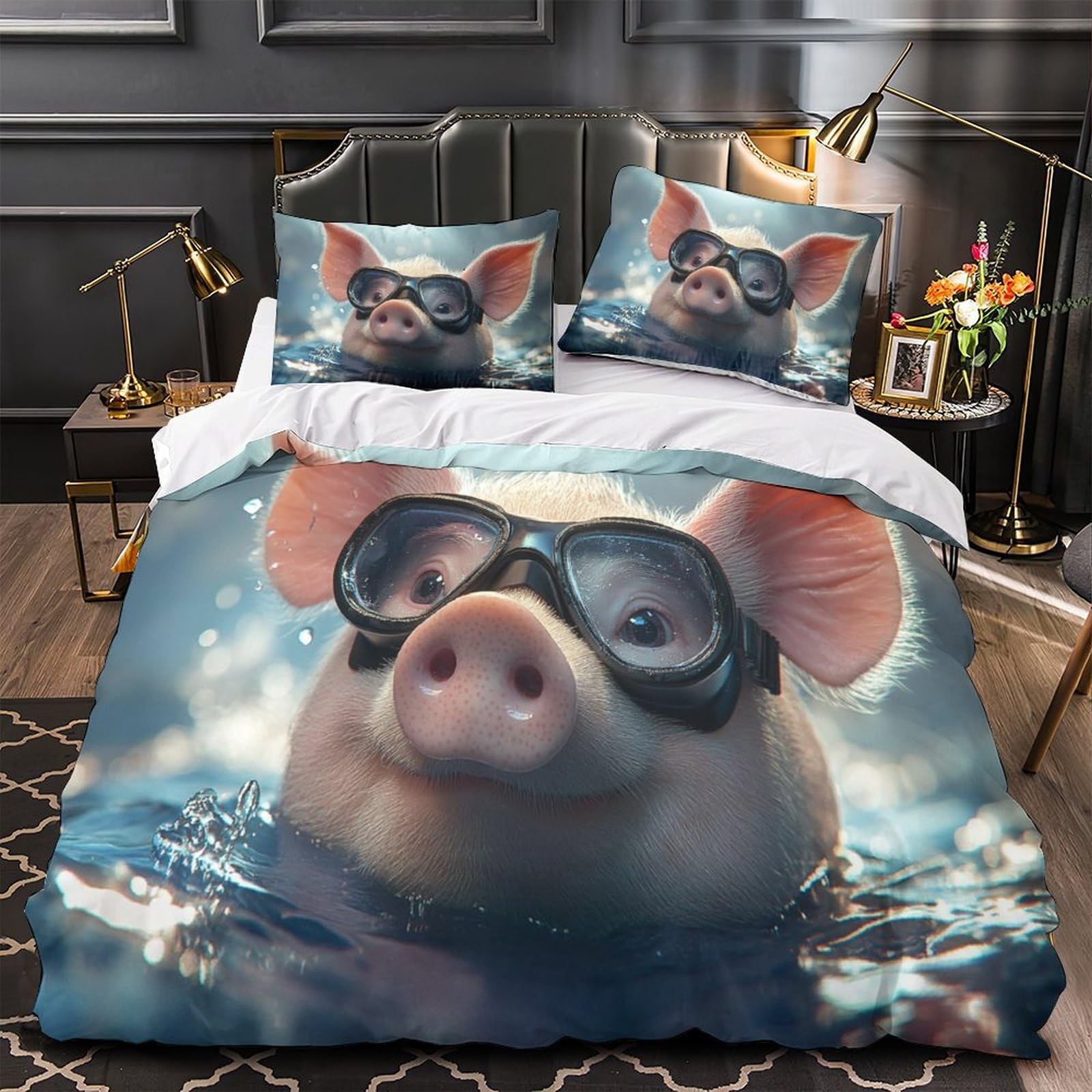 Linge de lit King 220x240cm microfibre de qualité supérieure