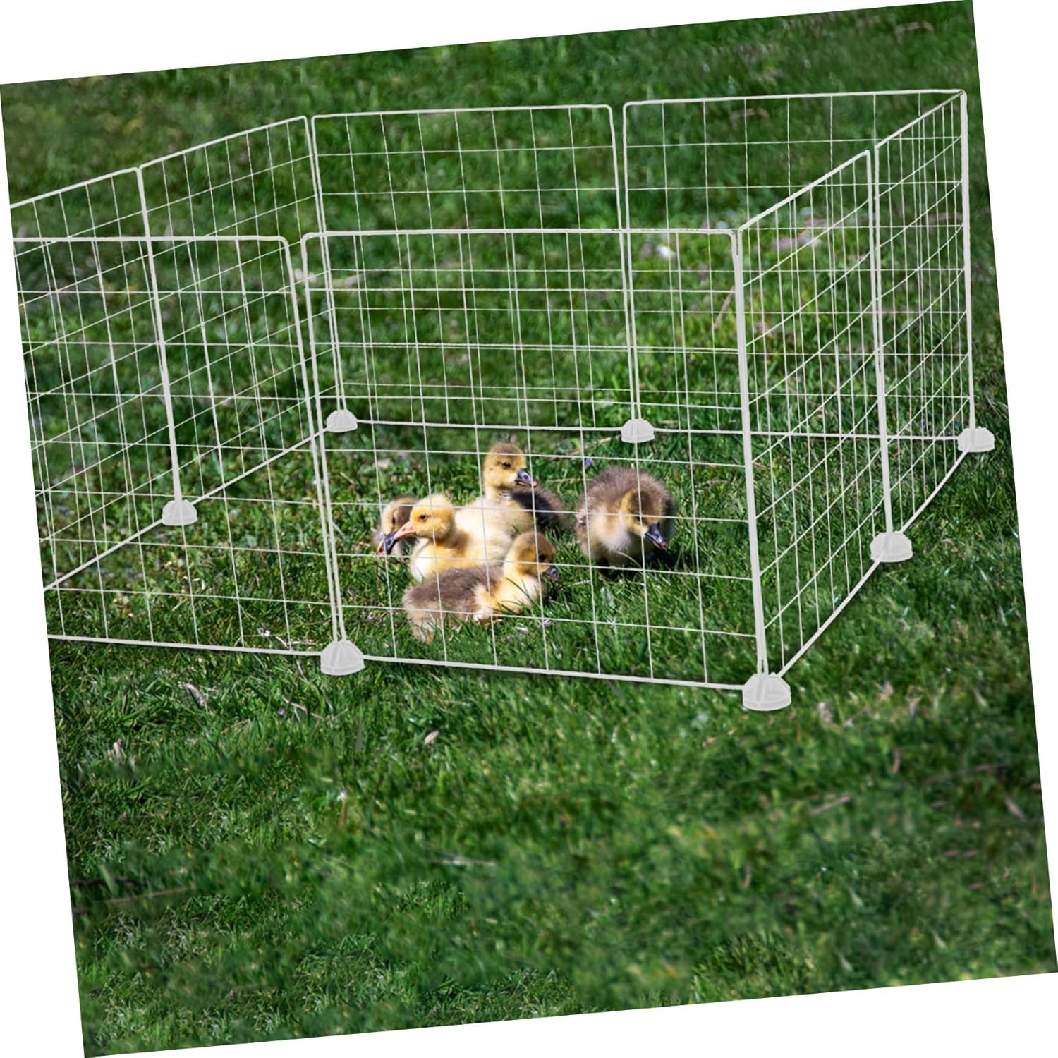 8pcs Pet Playpen for Small Animals Panel Portable Metal Fence for Guinea Pigs Rabbits Easy Setup Durable Design Indoor Outdoor Color
