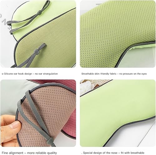 Miniatura 5 de XTEES Blindfolds, Double Sided Warm and Cool Sleeping Mask Eye Mask Eye Fatigue Relaxation Remove Dark Circle Eye Shield Care Tools (Color  Blue)