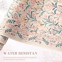 Vista 5 de iCasso Pink Floral Desk Mat, Desk Pad, XXL Large Mouse Pad, Anti-Slip Big Mousepad with Stitched Edges, Computer Mouse Pads for Desktop for
