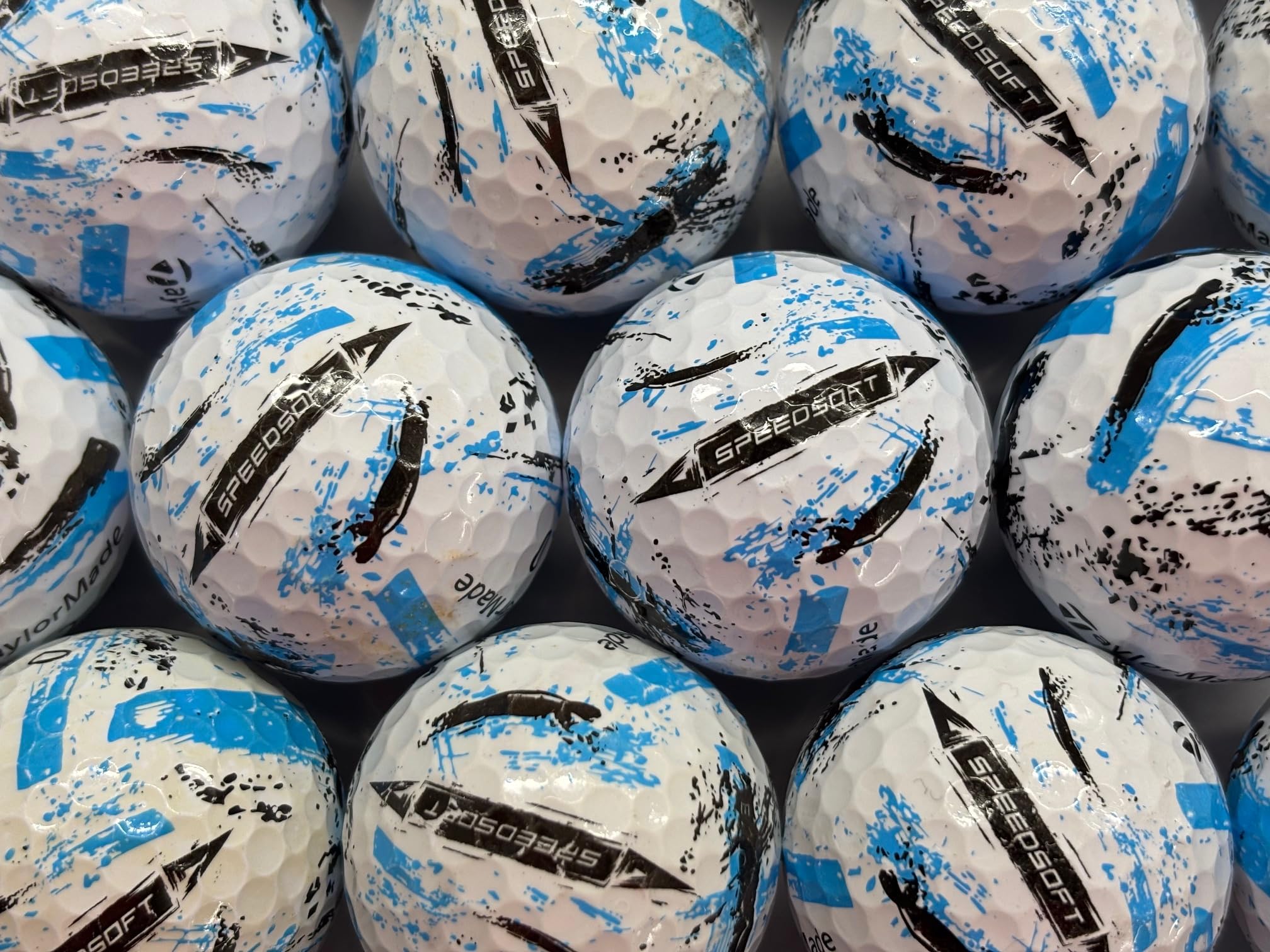 taylormade speedsoft ink blue golf balls Pearl/Grade A (used/recycled) 12 pack