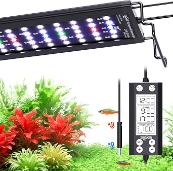 SEAOURA WRGB Aquarium LED Light for 12-18in Freshwater Fish Tank
