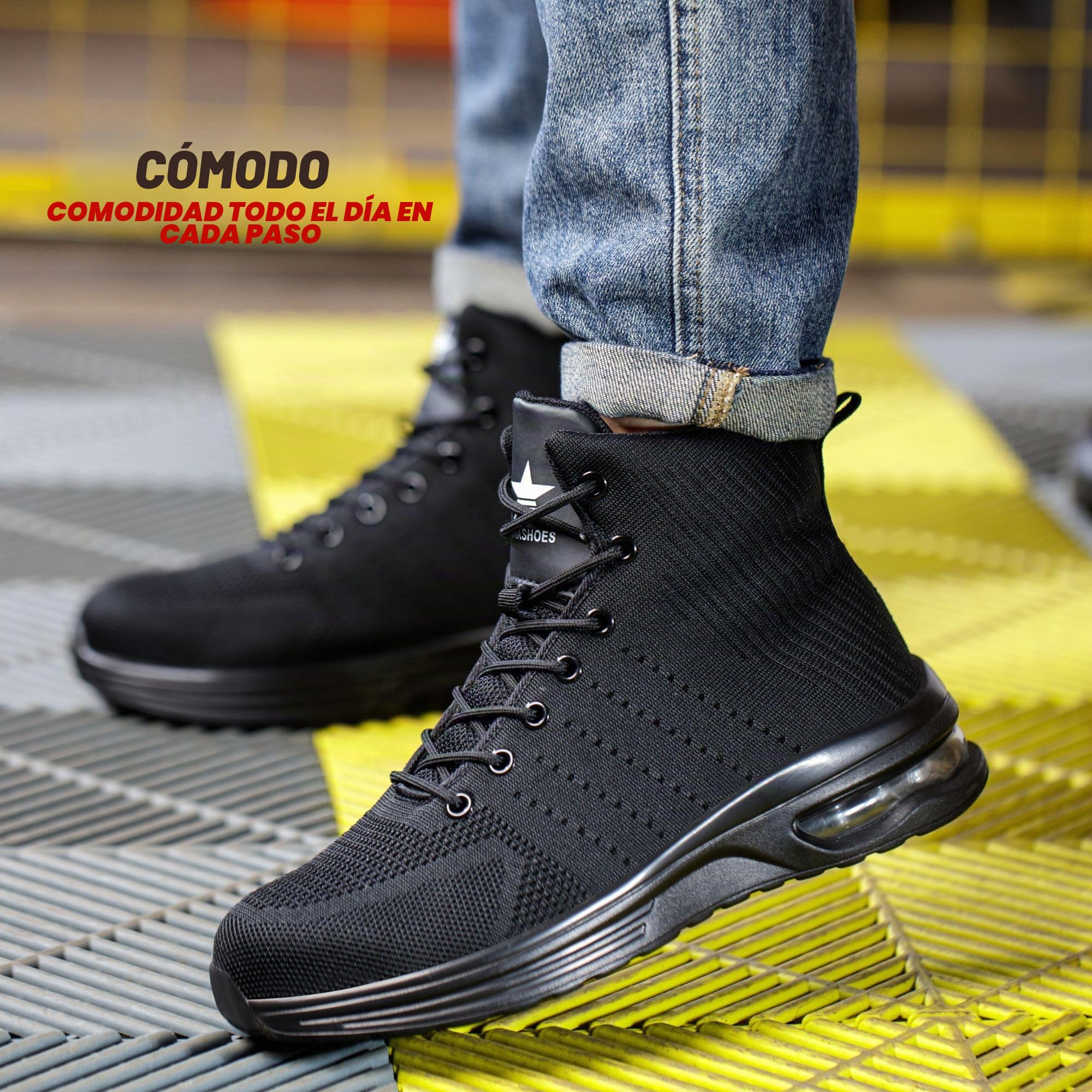 Botas de Seguridad Botas de Trabajo Zapatos de Seguridad Calzado de Seguridad Zapatillas de Seguridad Zapatos de Trabajo Comodos Ultraligeras Transpirables Hombre Mujer