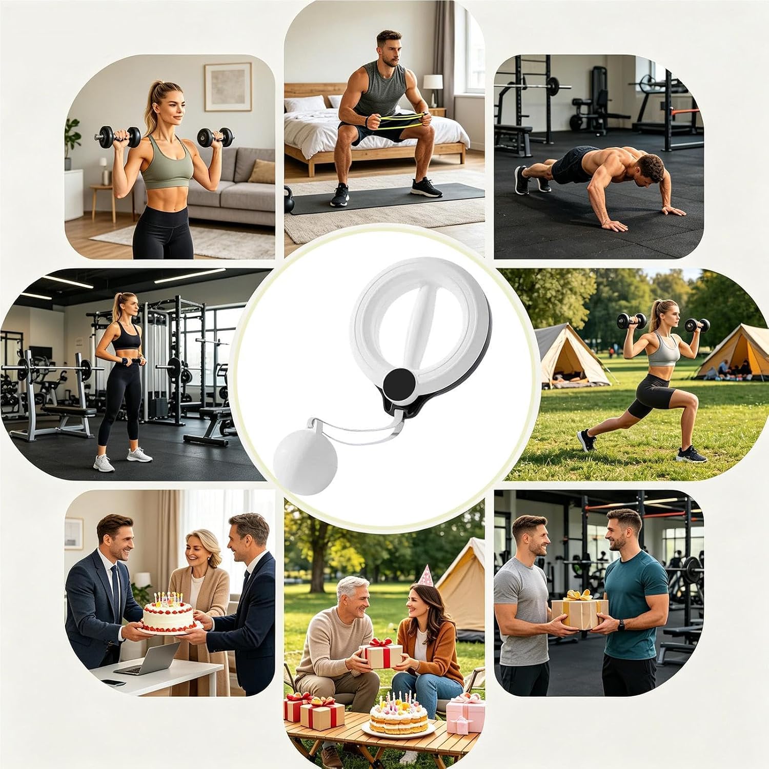 Arm Infinity Hoop Hand-Crank Forearm Exerciser