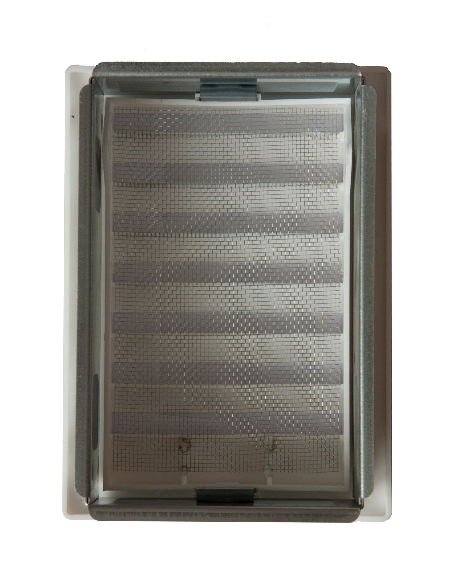 Weißes Lüftungsgitter Mit Einbaurahmen – Für Heizraum, Dunstabzug & Mehr – EB 150x200 Mm